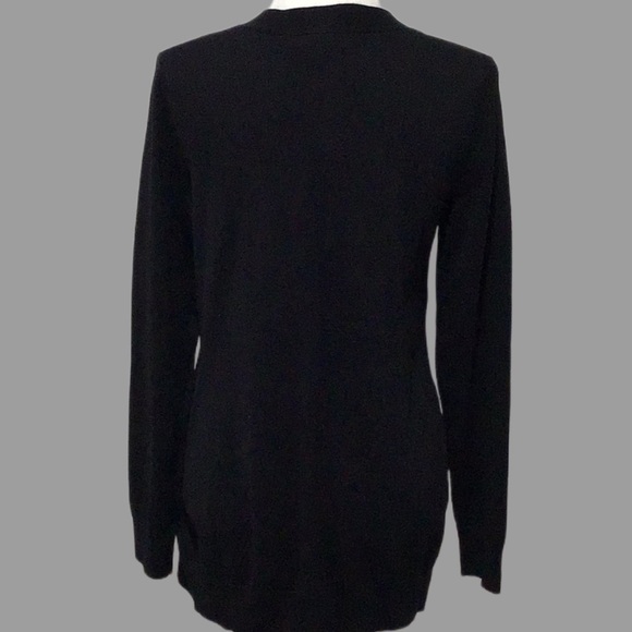 NWT Grace Elements Boyfriend Cardigan, Black, Size Medium - Picture 2 of 8